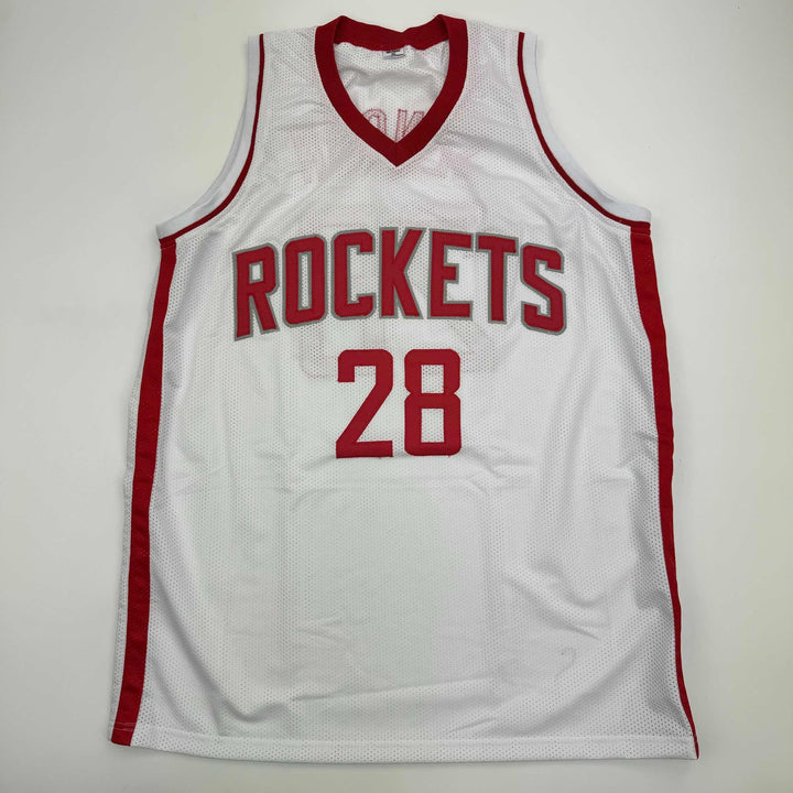 Autographed/Signed Alperen Sengun Houston White Basketball Jersey Beckett COA