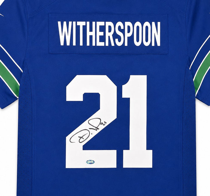 Seattle Seahawks Devon Witherspoon Signed Women's Blue Nike Throwback 50 Year