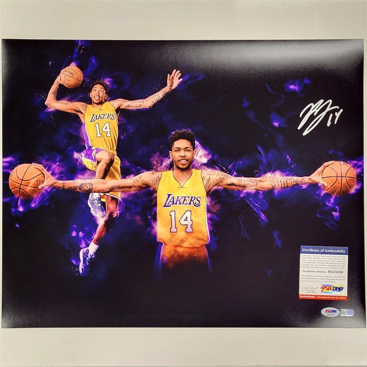 Brandon Ingram signed 16x20 Photo Lakers Pelicans Rookie autograph PSA/DNA COA