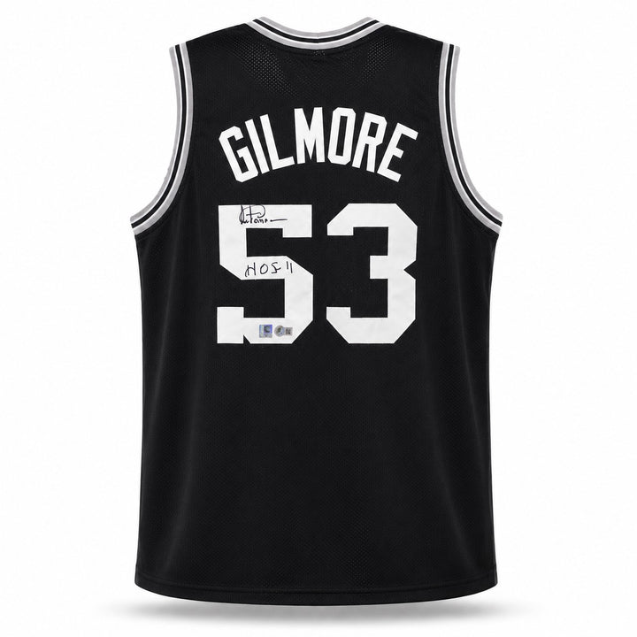 San Antonio Spurs Artis Gilmore Signed Black Jersey "HOF-11" Beckett BAS QR