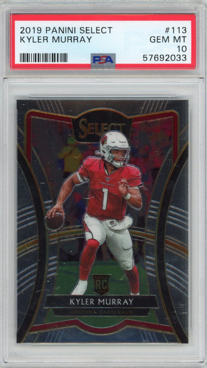 Graded 2019 Panini Select Kyler Murray #113 Rookie RC Football Card PSA 10 Mint