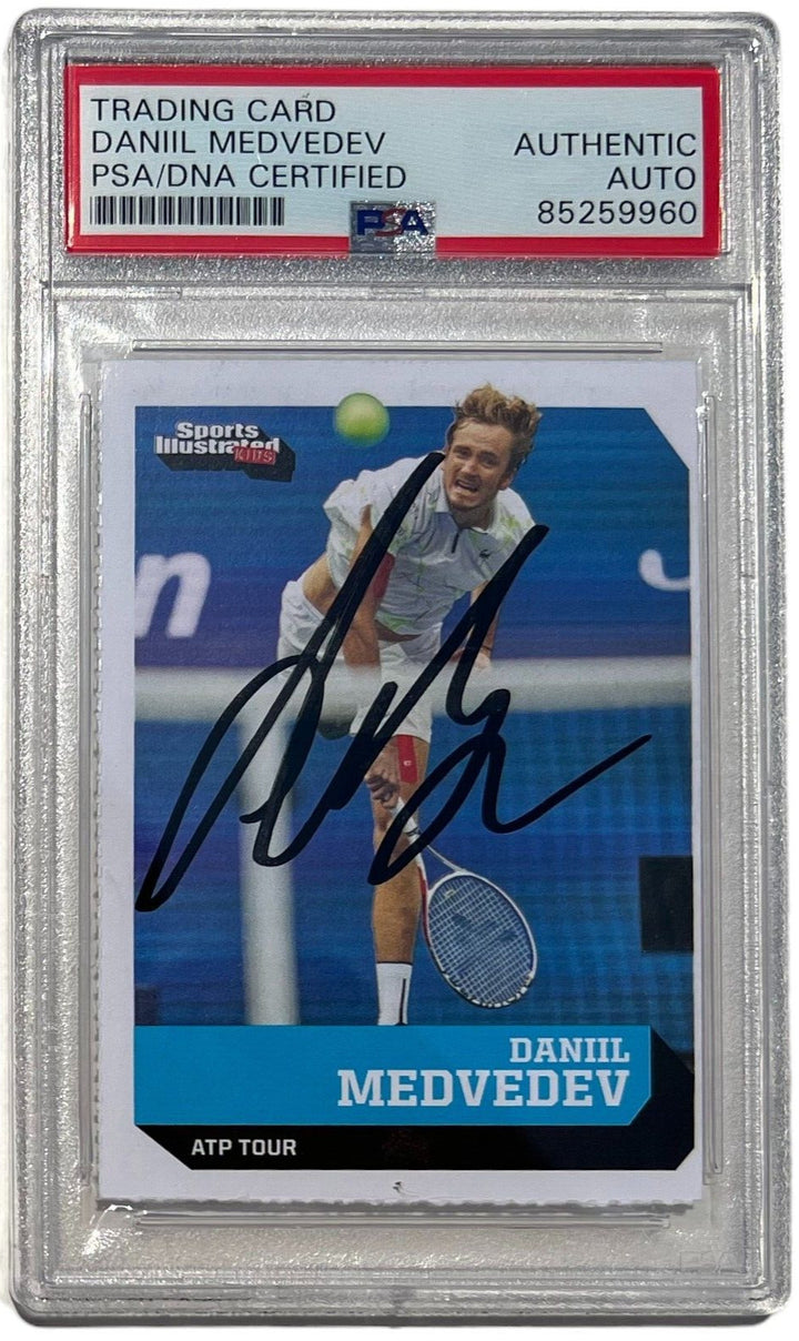 DANIIL MEDVEDEV SIGNED 2019 SPORTS ILLUSTRATED FOR KIDS CARD AUTO SI PSA DNA