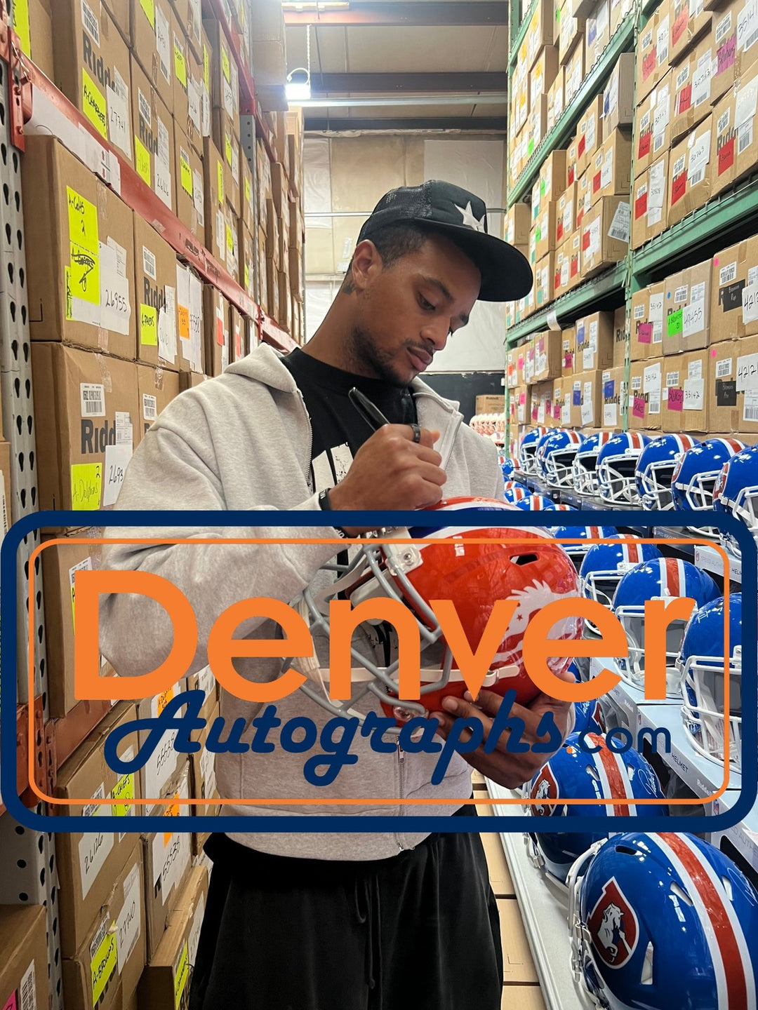 Patrick Surtain Autographed Denver Broncos F/S TB Helmet Beckett Witness 56410