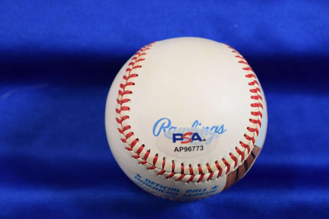Yogi Berra PSA DNA Autograph American League Hand Painted Baseball Signed