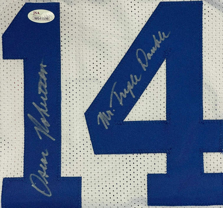 Oscar Robertson Mr Triple Double Autographed Cincinnati Royals Jersey (JSA)