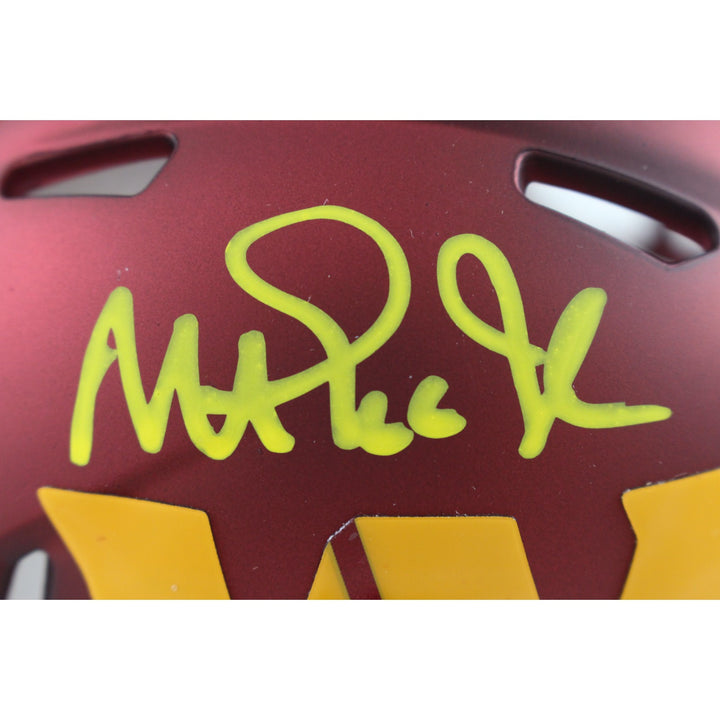 Magic Johnson Autographed Washington Commanders Speed Mini Helmet Beckett 49622