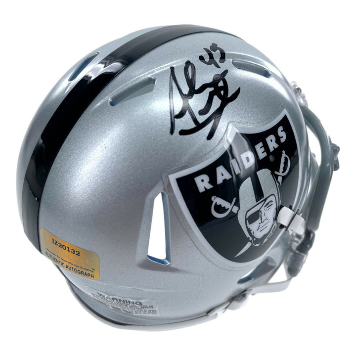 Alec Ingold Signed Las Vegas Raiders Mini Helmet Inscribed COA Autograph Oakland