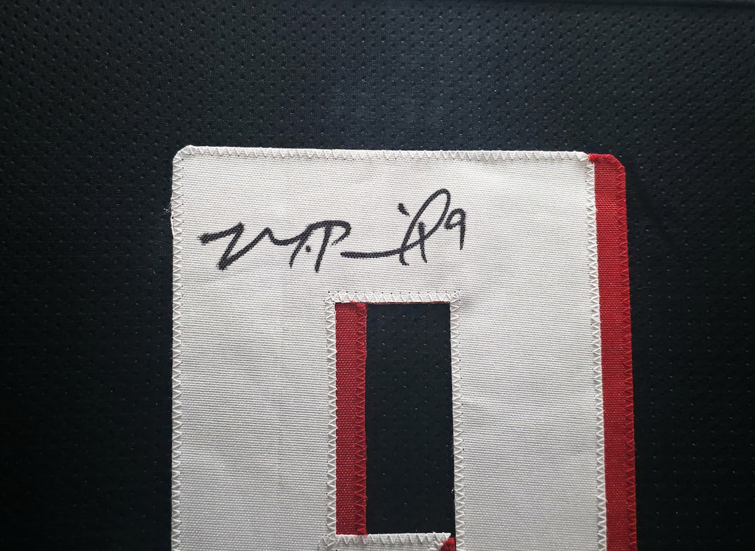 Atlanta Falcons Michael Penix Jr Signed Framed Black Jersey Beckett BAS Witness