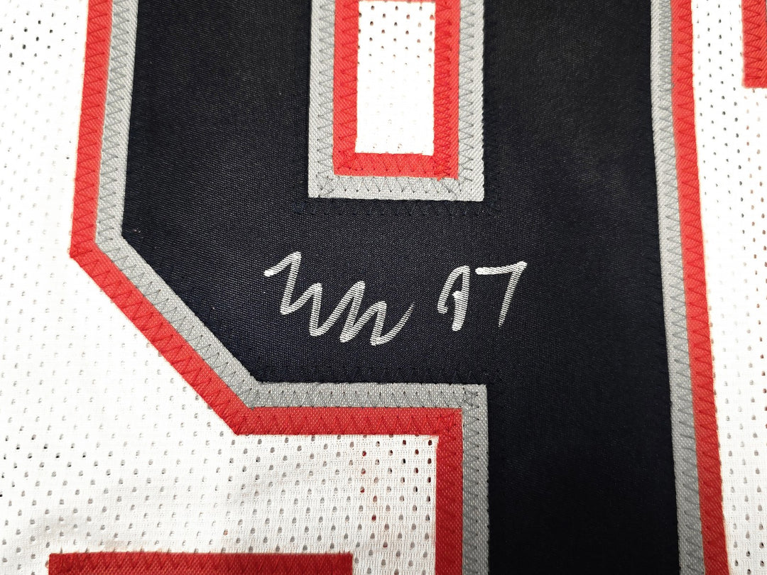 New England Patriots Milton Williams Signed White Jersey Beckett Witness