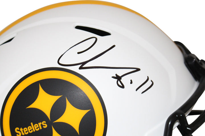 Chase Claypool Autographed Pittsburgh Steelers F/S Lunar Helmet BAS 33333