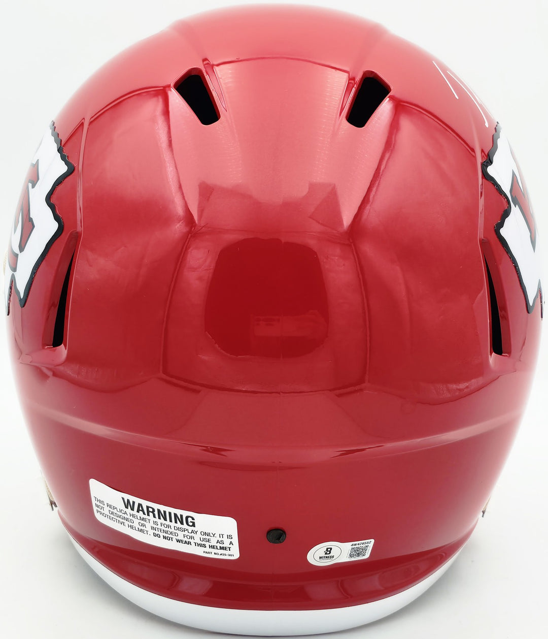 Jamaal Charles Signed Chiefs Red Full Size Speed Replica Helmet Beckett Witness