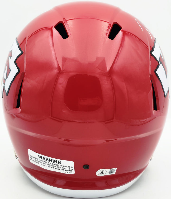 Jamaal Charles Signed Chiefs Red Full Size Speed Replica Helmet Beckett Witness