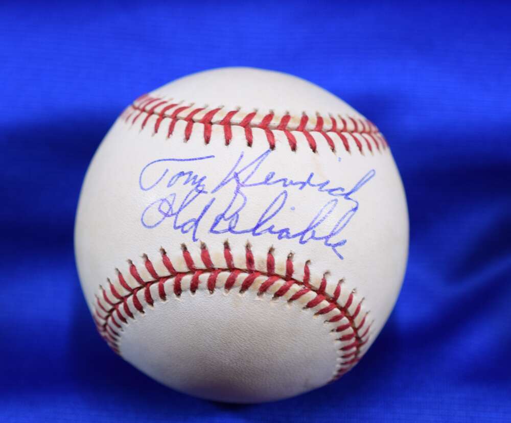 Tom Henrich PSA DNA Autograph American League Signed Baseball Old Reliable