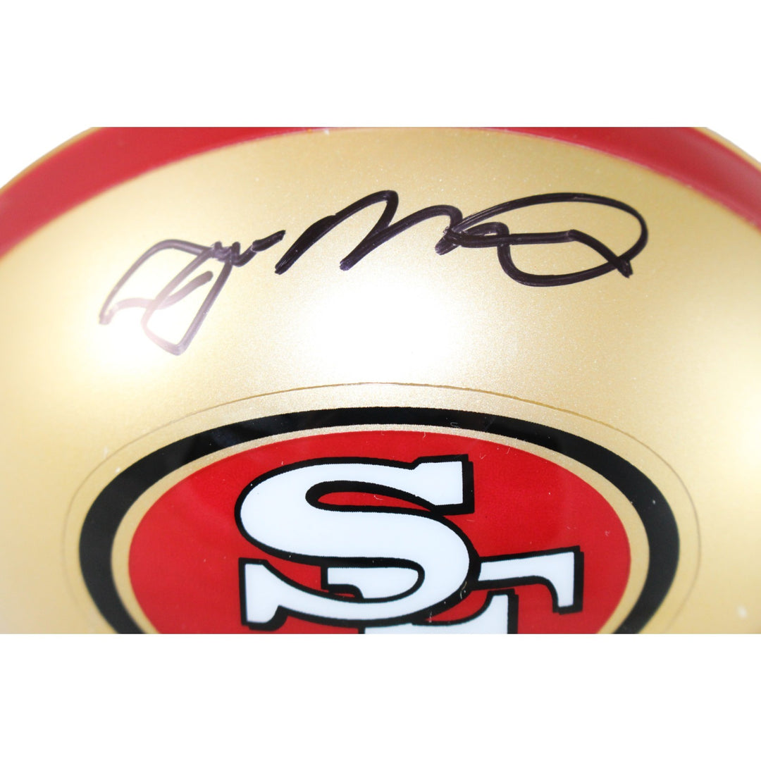 Joe Montana Autographed San Francisco 49ers VSR4 Mini Helmet Beckett 53161