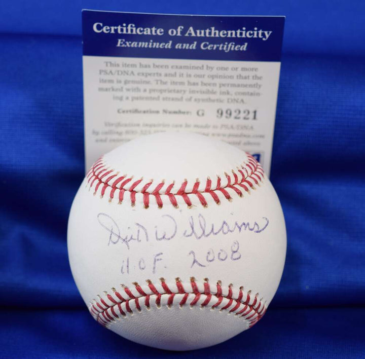 Dick Williams PSA DNA Autograph Major League Signed Baseball HOF 2008
