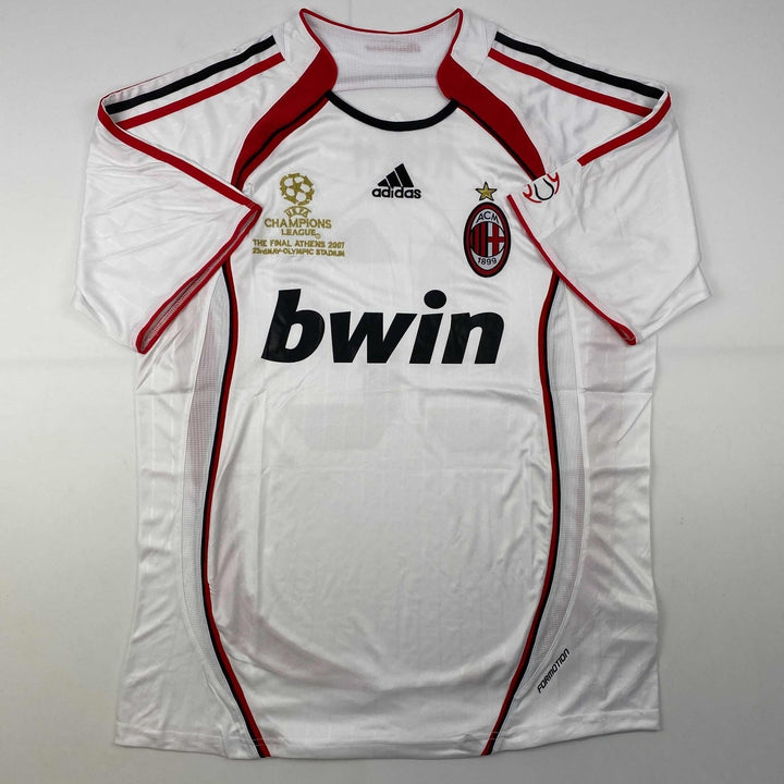 Autographed/Signed Ricardo Kaka AC Milan White Jersey Beckett BAS COA