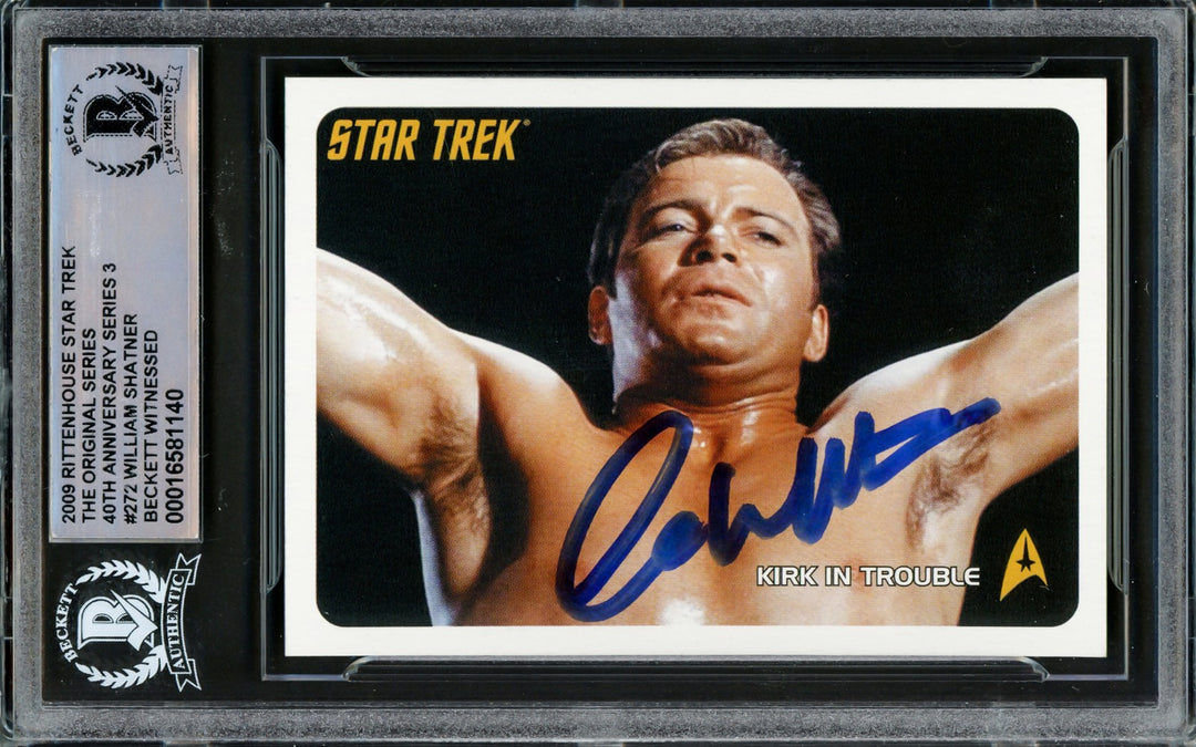 William Shatner Auto 2009 Rittenhouse Star Trek 40th Anniversary Card 272