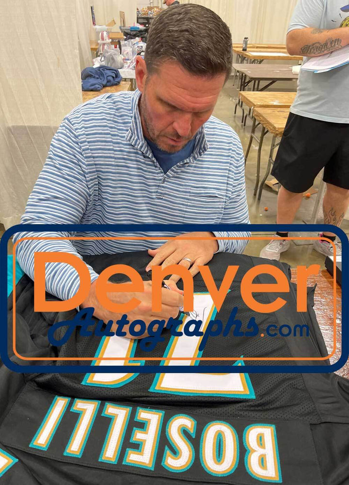 Tony Boselli Autographed/Signed Pro Style Black XL Jersey  BAS 40275