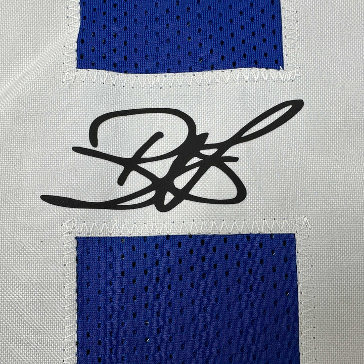 Facsimile Autographed Reggie Wayne 35x39 Indianapolis Blue Reprint Laser Jersey