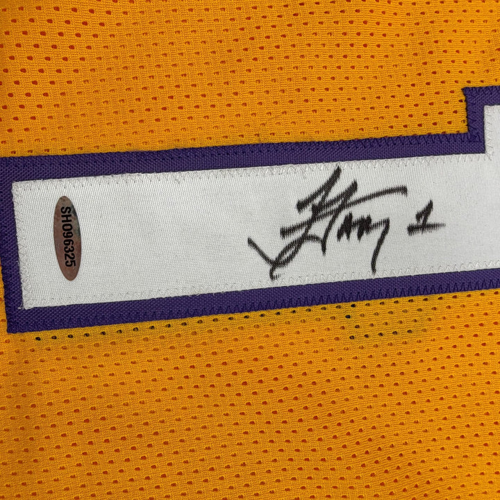 Autographed/Signed Jordan Farmar Los Angeles Jersey Upper Deck UDA COA