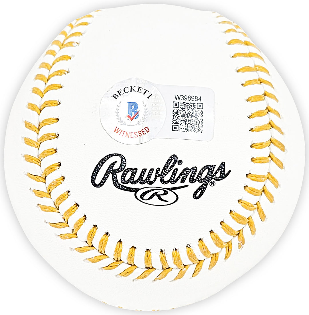 Salvador Perez Auto Signed Official Gold Glove Logo Baseball Royals Beckett Wit