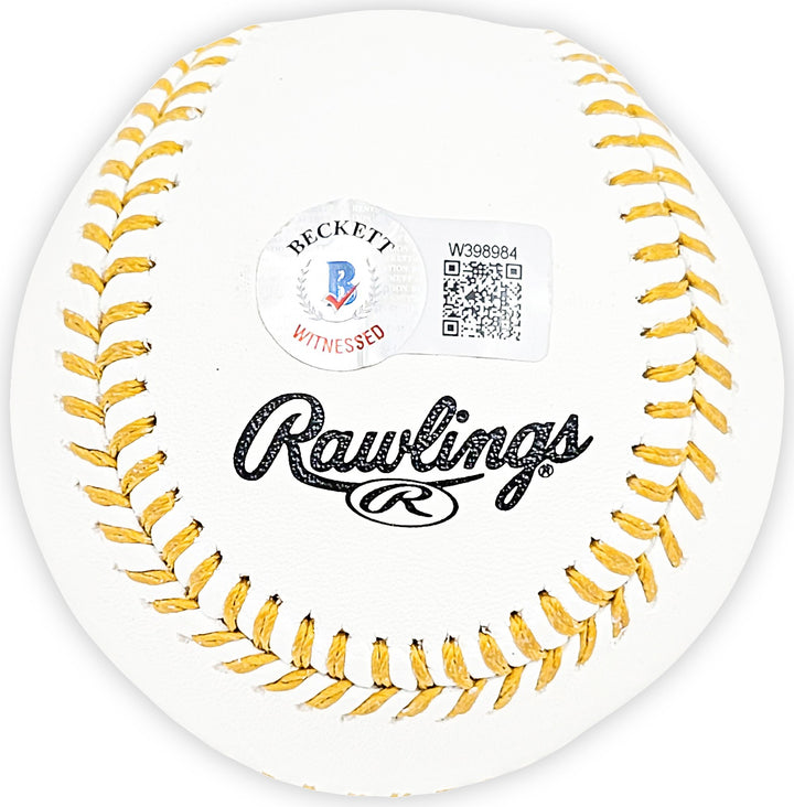 Salvador Perez Auto Signed Official Gold Glove Logo Baseball Royals Beckett Wit
