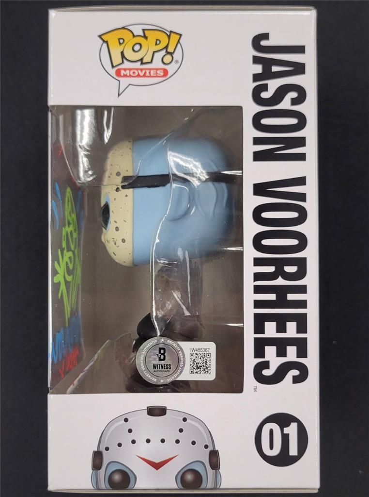 Ari Lehman signed & sketch "Jason 1" Friday 13th Funko Pop autograph Beckett BAS