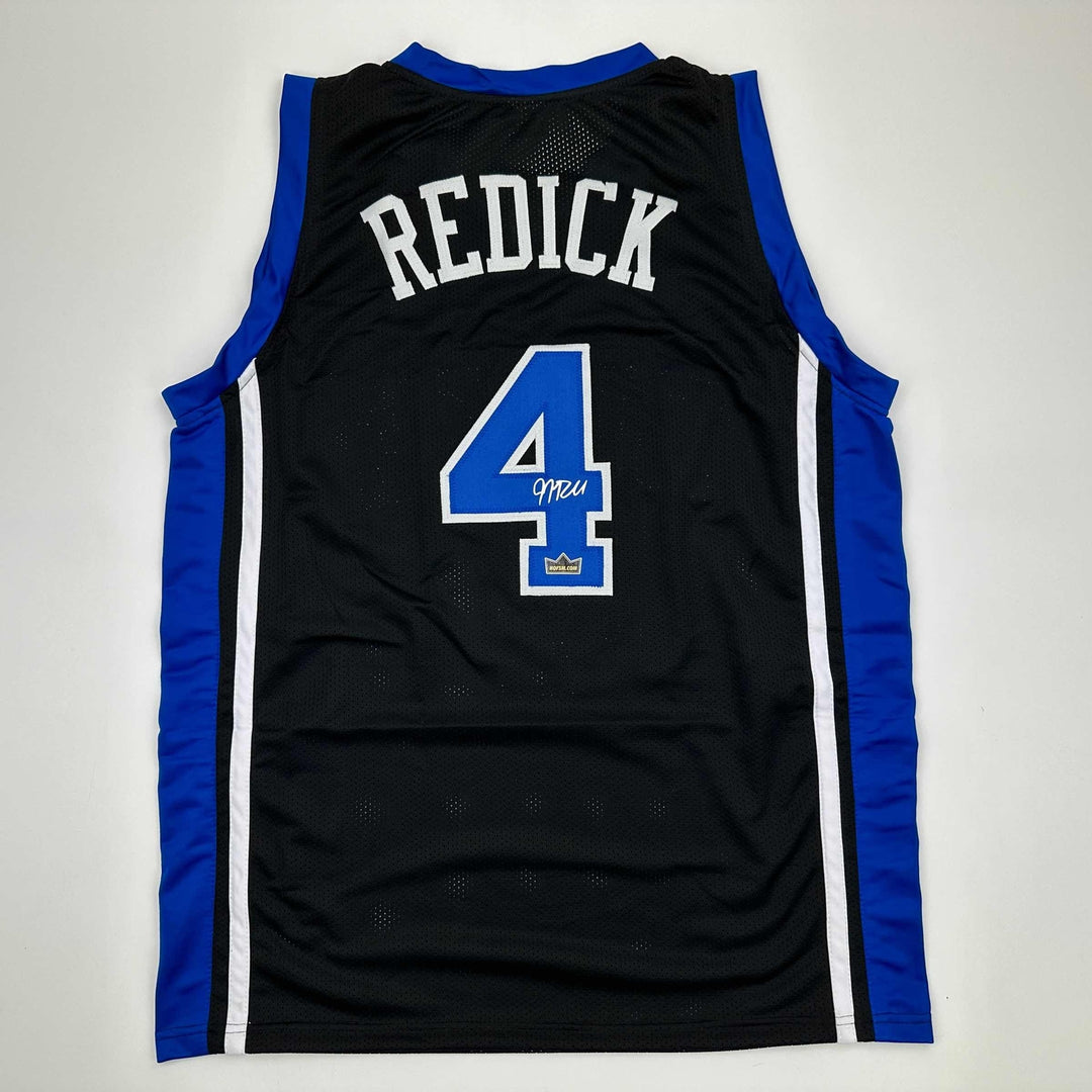 Facsimile Autographed JJ J.J. Redick Duke Black Reprint Jersey Size Men's XL