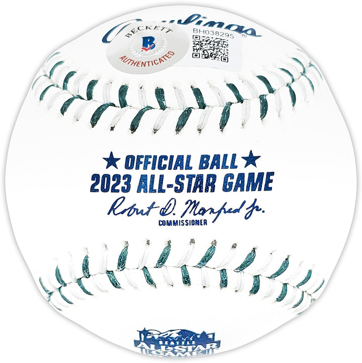 Julio Rodriguez Signed 2023 ASG Logo MLB Game Baseball Mariners Beckett BAS