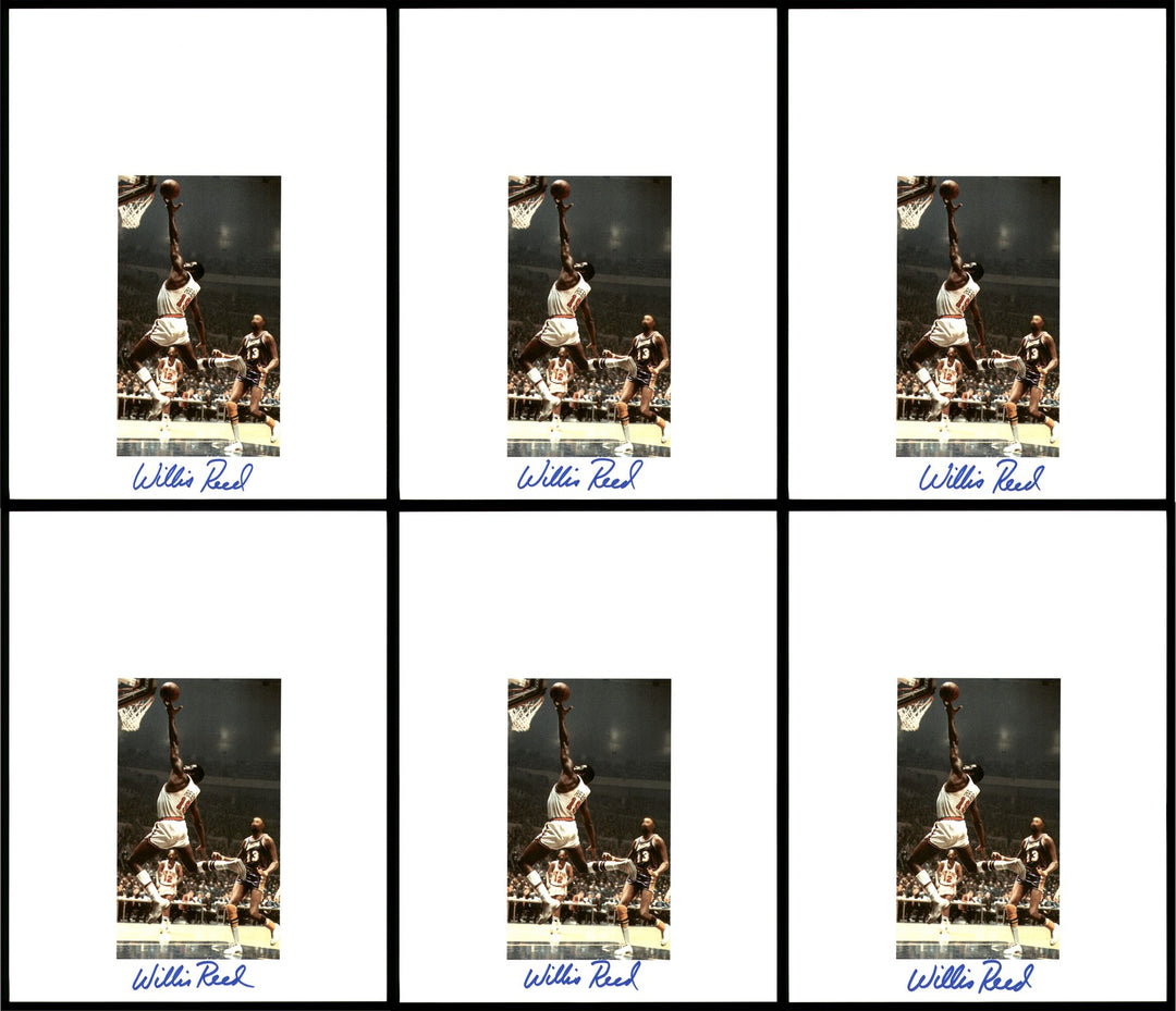 Willis Reed Autographed Signed 8.5x11 Photo 12 Count Lot New York Knicks