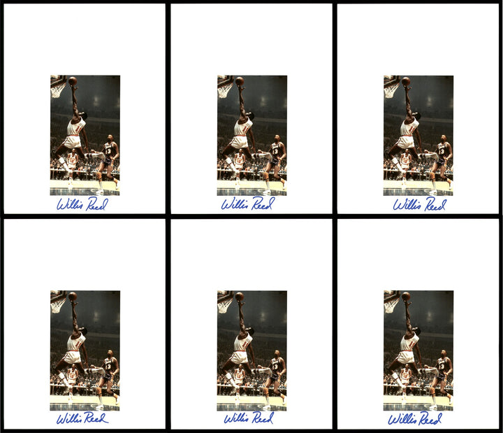 Willis Reed Autographed Signed 8.5x11 Photo 12 Count Lot New York Knicks