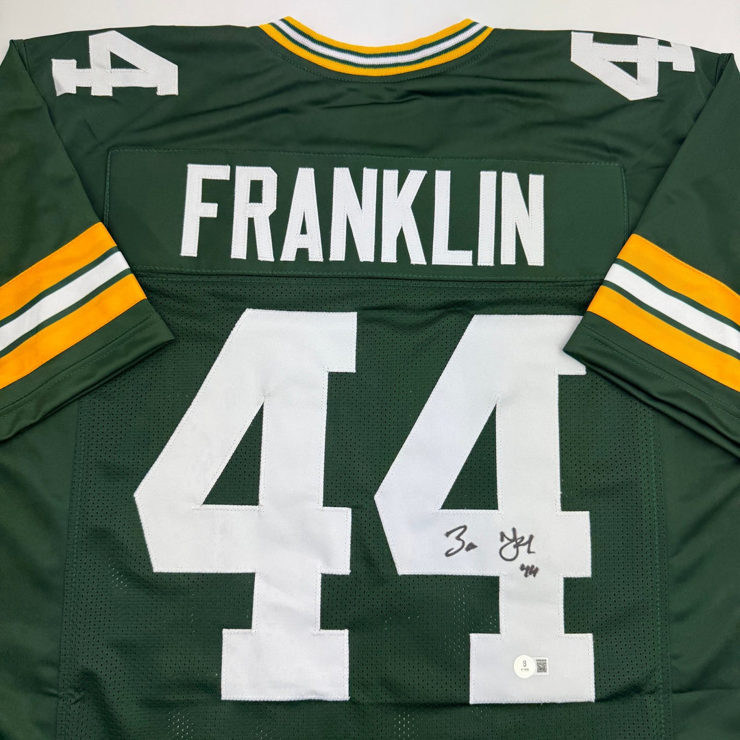 Autographed/Signed Zaire Franklin Green Bay Football Jersey Beckett BAS COA