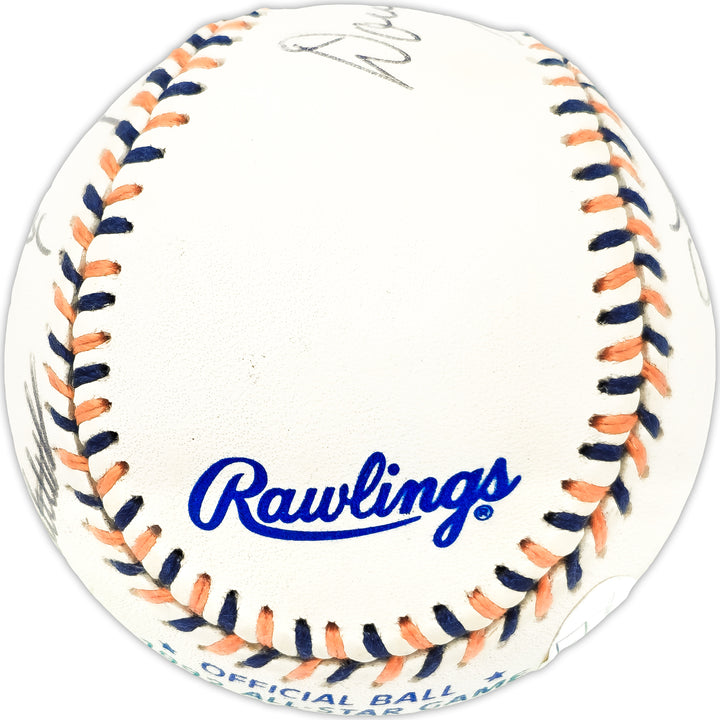 1992 MLB ASG Umpires Signed 1992 ASG Logo MLB Baseball 5 Sigs Doug Harvey JSA