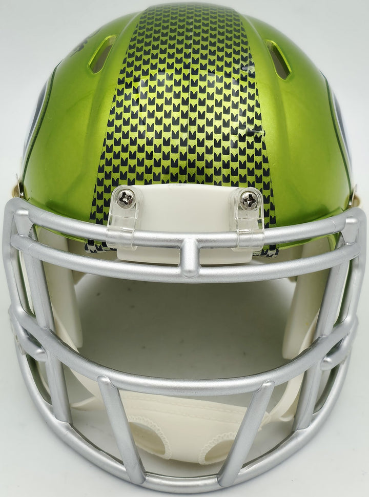 Brian Blades Signed Seattle Seahawks Flash Green Speed Mini Helmet MCS Holo