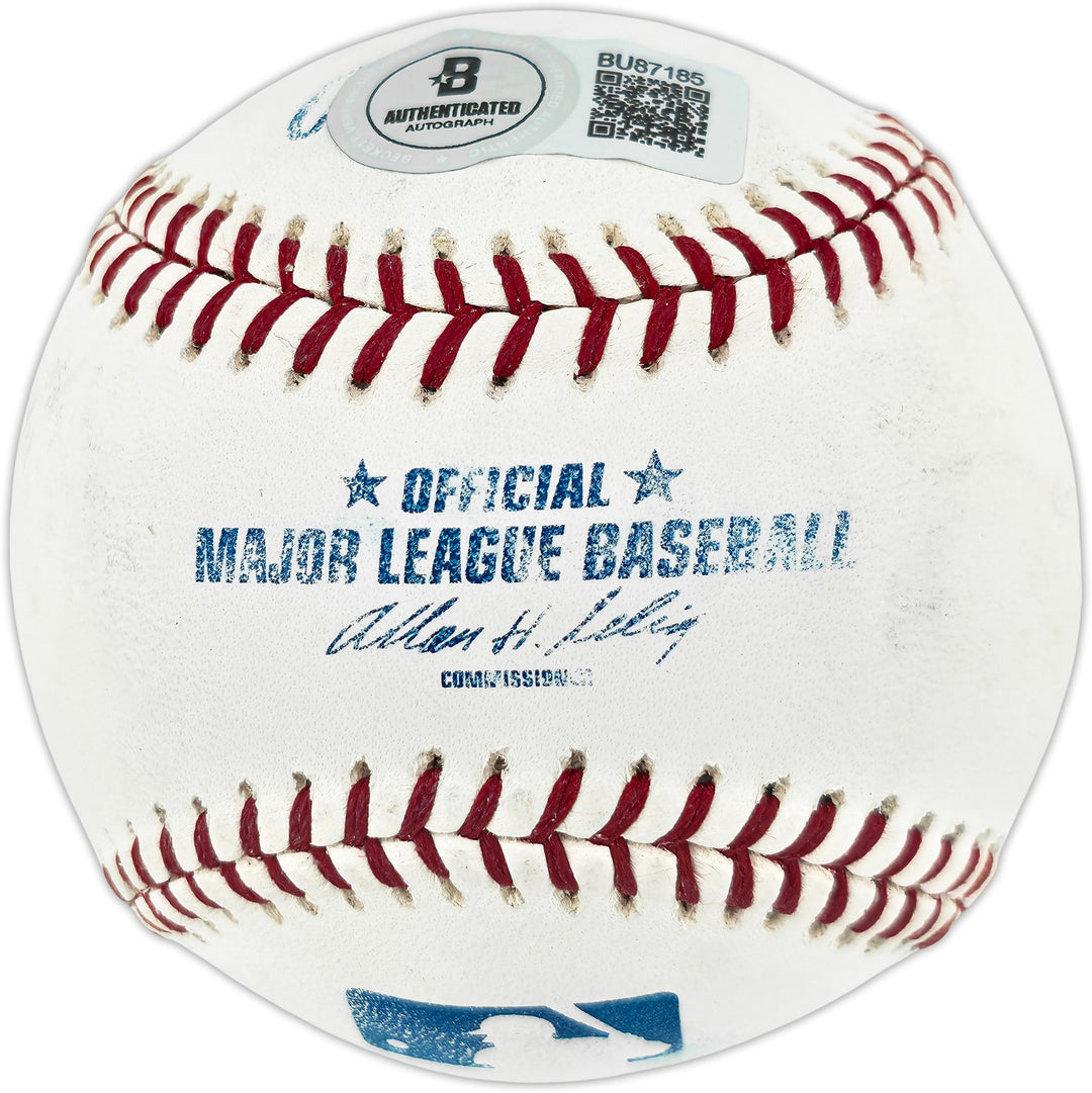 Nolan Ryan Autographed Signed MLB Baseball Rangers, Angels (Smudged) Beckett