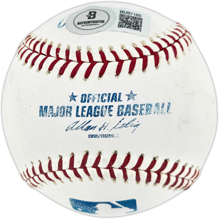 Nolan Ryan Autographed Signed MLB Baseball Rangers, Angels (Smudged) Beckett