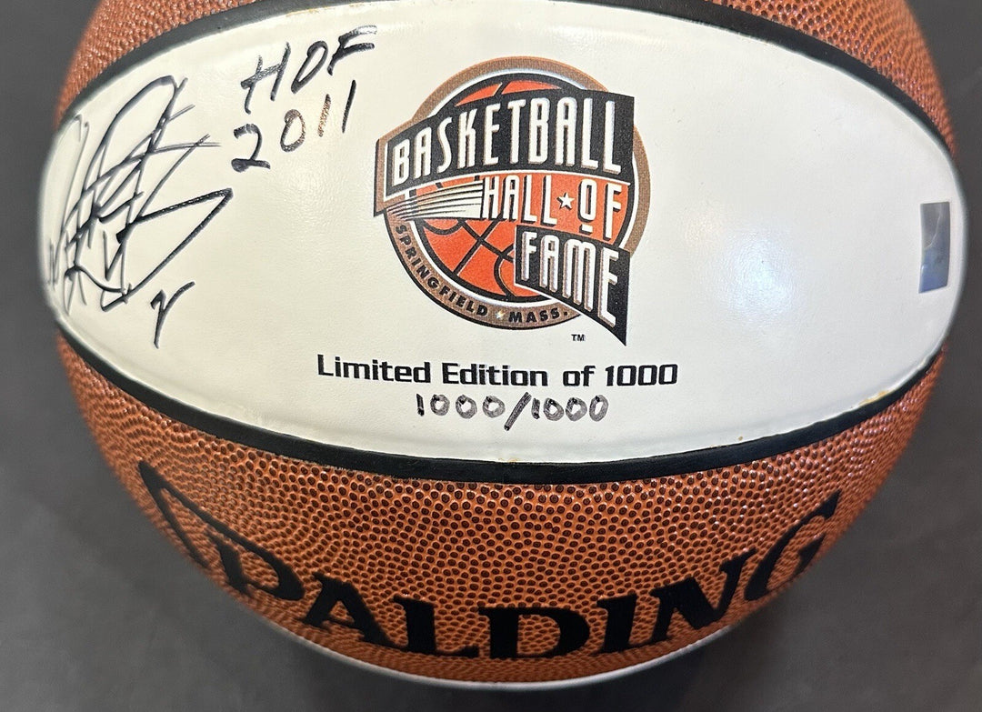 Dennis Rodman Signed Spalding Hall of Fame Basketball HOF 2011 Auto LE Bulls COA