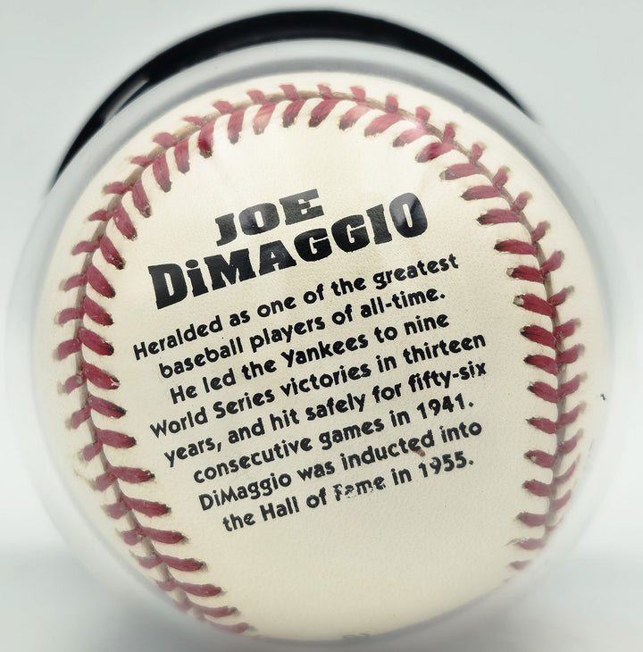 Joe DiMaggio Signed Official Logo League Baseball Yankees Auto Mint 9 Beckett