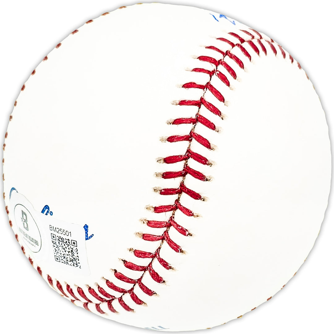 Bob Talbot Signed Official MLB Baseball Chicago Cubs "1953-54 Cubs" Beckett QR