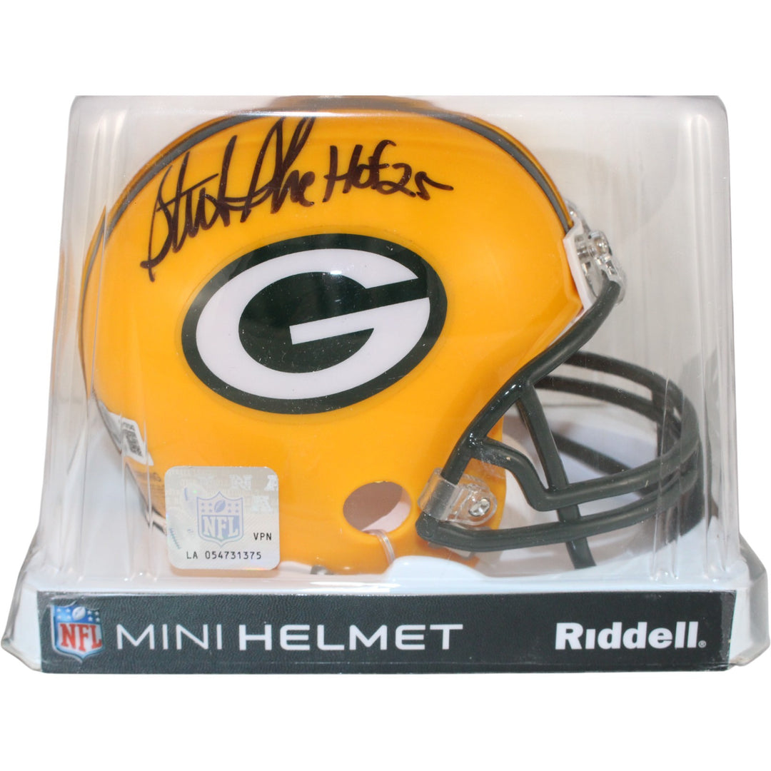 Sterling Sharpe Autographed Green Bay Packers VSR4 Mini Helmet HOF Beckett 53890