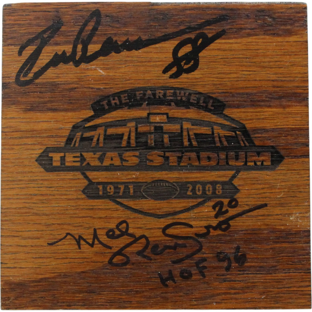Drew Pearson Mel Renfro Signed Dallas Cowboys Texas Stadium Block Beckett 54984