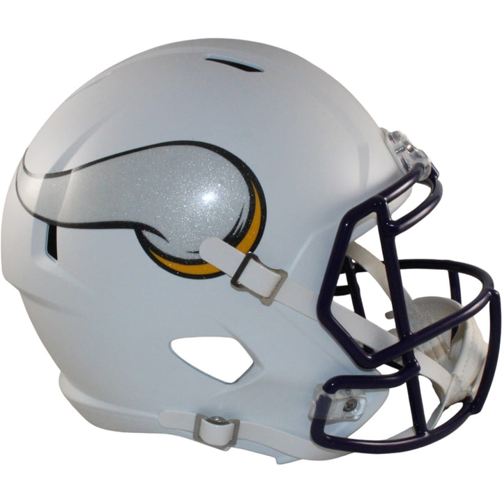 Minnesota Vikings Full Size Replica Flt Wht Helmet Riddell New In Box 25827