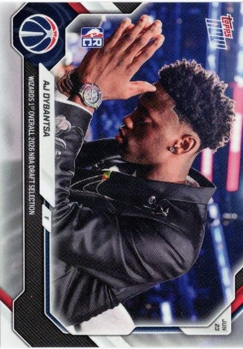 2026 Topps Now AJ Dybantsa #ADYBSP Washington Wizards RC Basketball Card