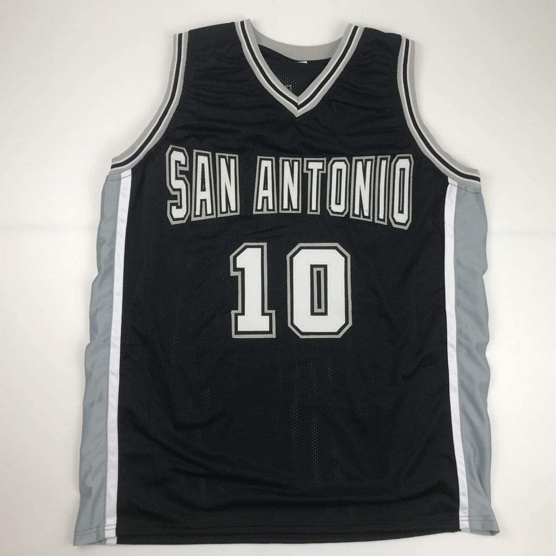 Autographed/Signed Dennis Rodman San Antonio Black Jersey PSA/DNA COA