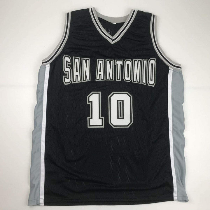 Autographed/Signed Dennis Rodman San Antonio Black Jersey PSA/DNA COA