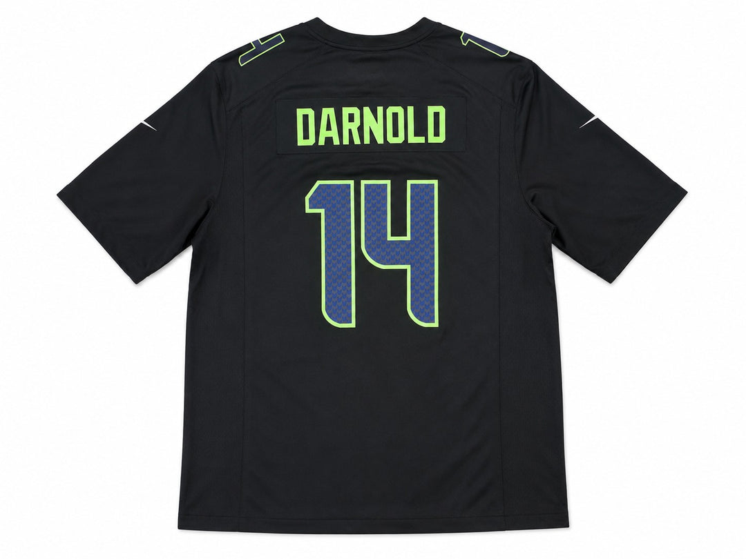 Seattle Seahawks Sam Darnold Signed Black Nike SB LX Patch Jersey Size XXL