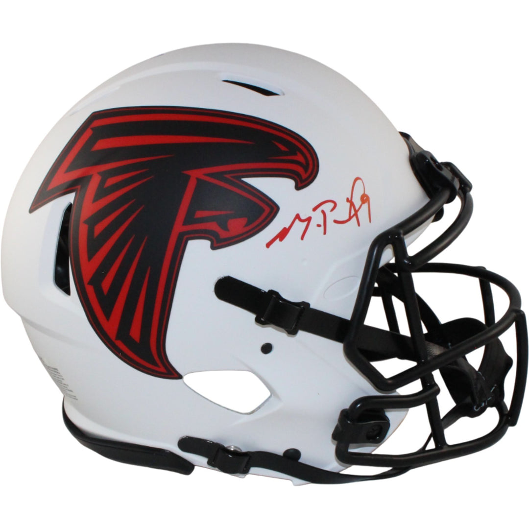 Michael Penix Autographed Atlanta Falcons Authentic Lunar Helmet Beckett 54768