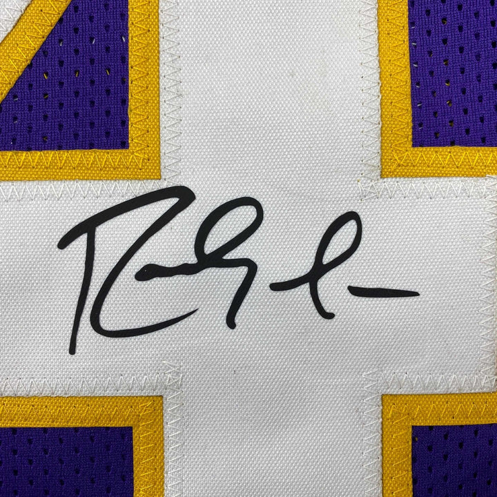 Facsimile Autographed Randy Moss Minnesota Purple Reprint Jersey Size Men's XL