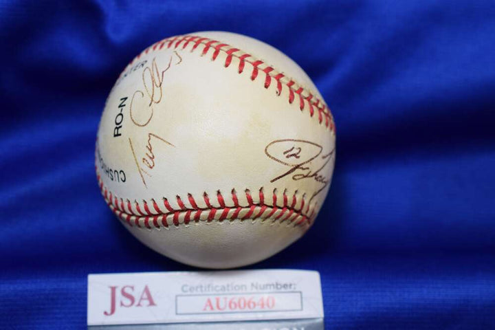 Jim Tracy Terry Collins JSA COA Autograph National League Signed Baseball