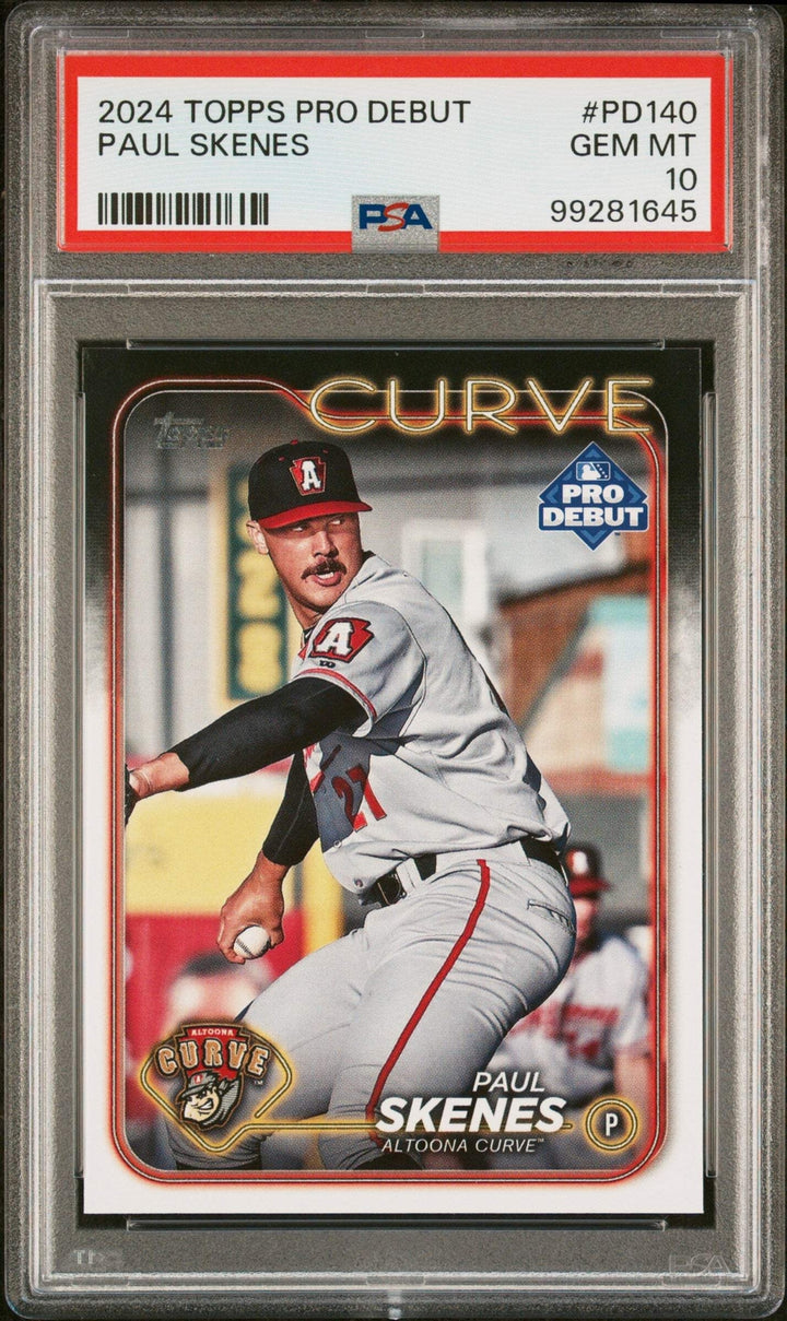 Graded 2024 Topps Pro Debut Paul Skenes #PD140 Rookie RC Baseball Card PSA 10